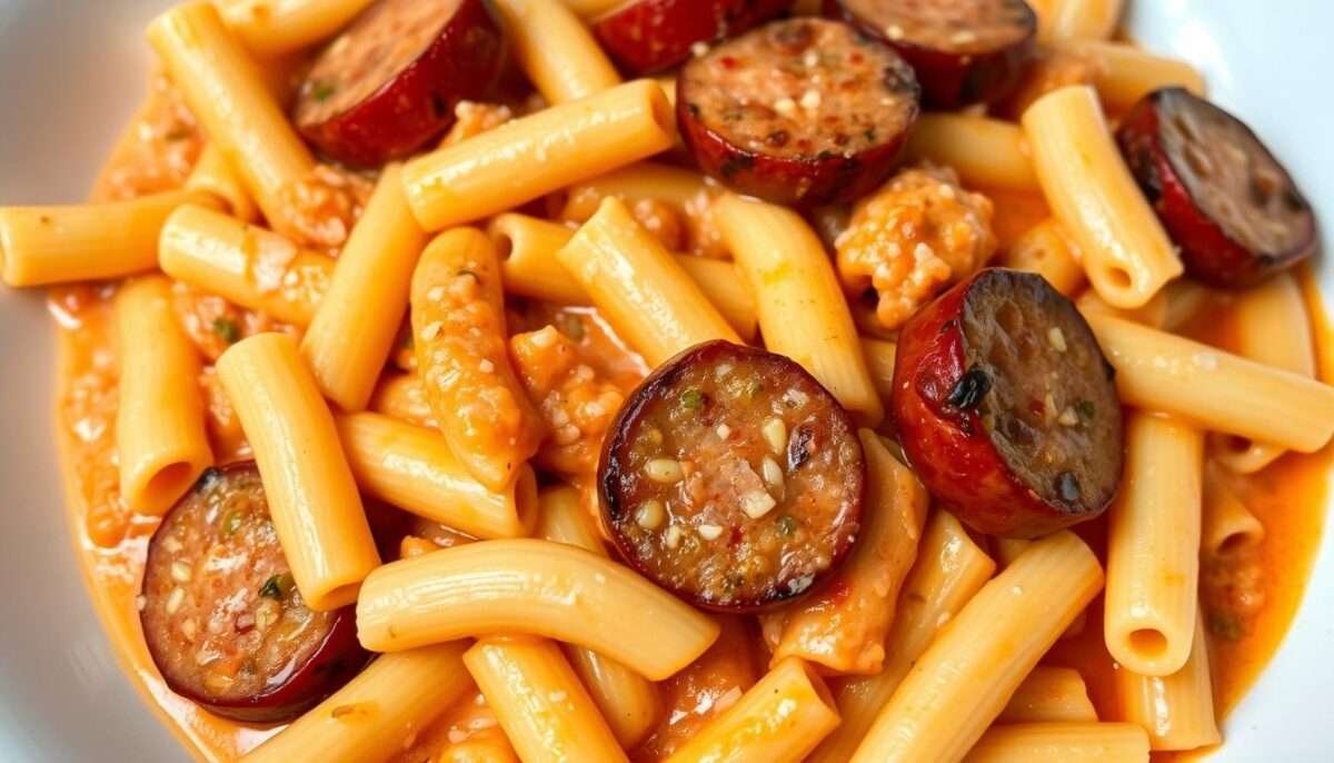 Creamy Sausage Rigatoni