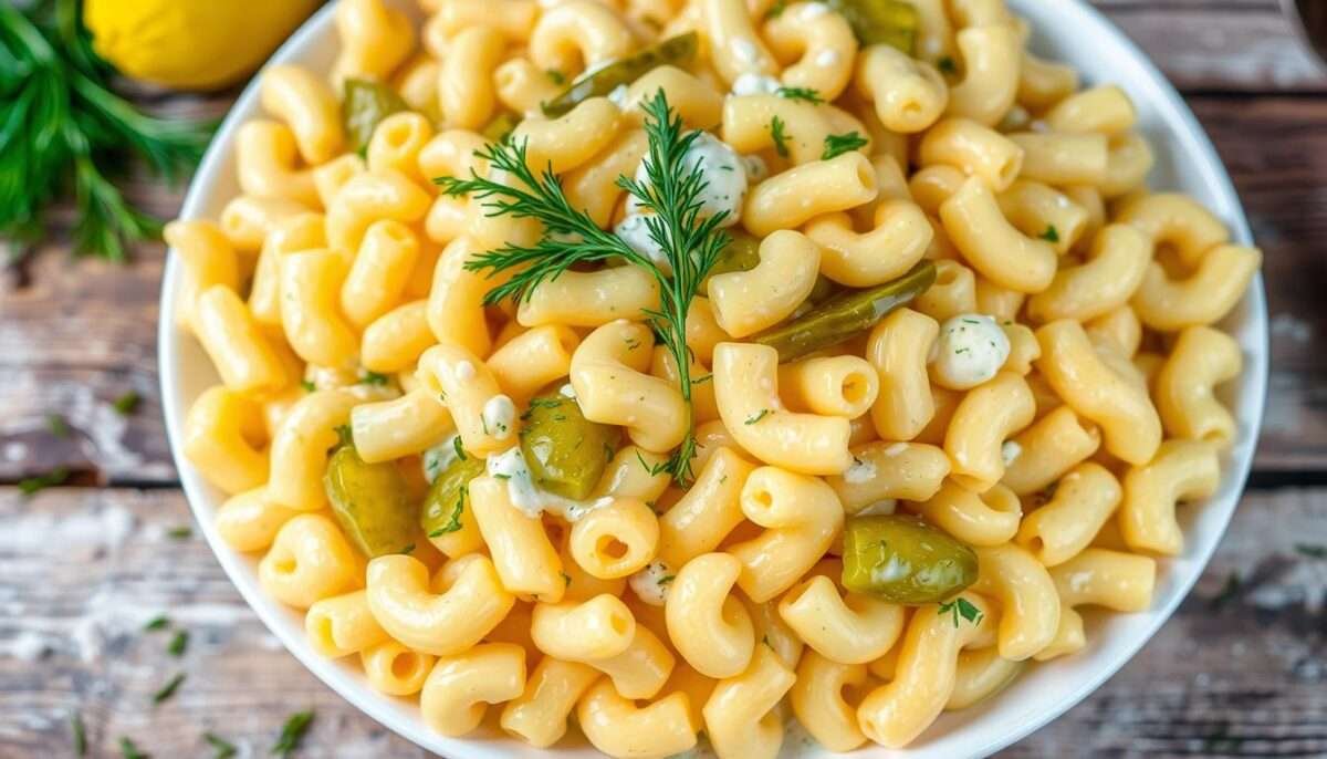 Dill Pickle Pasta Salad