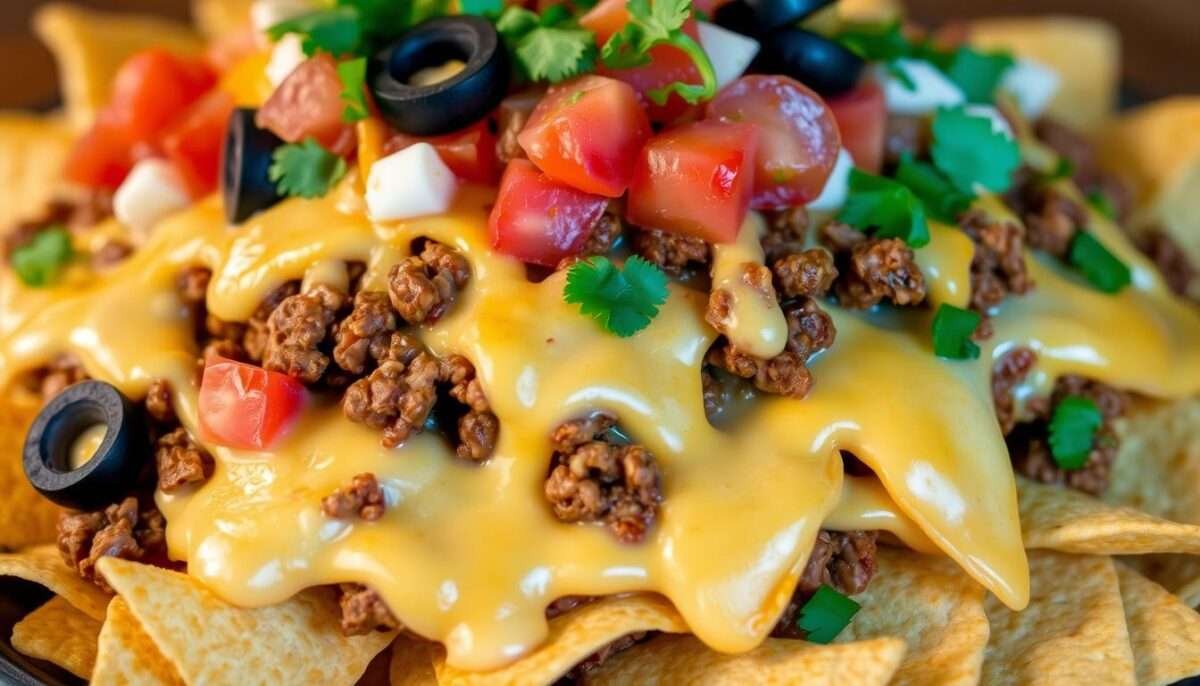 Easy, Cheesy & Flavor-Packed Ground Beef Loaded Nachos