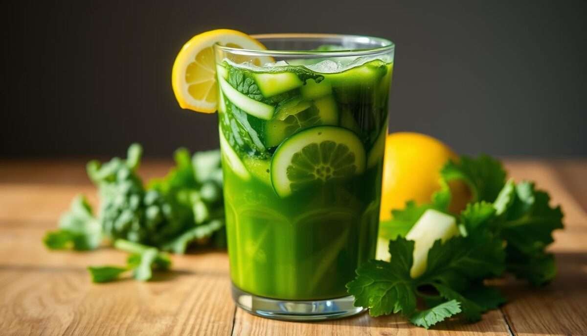 Green Detox Juice (Kale, Spinach, Cucumber, Lemon, Apple)