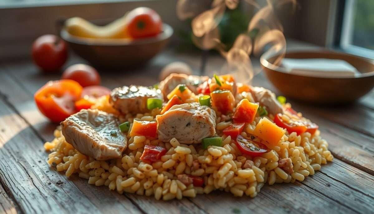 High Protein Chicken Orzo