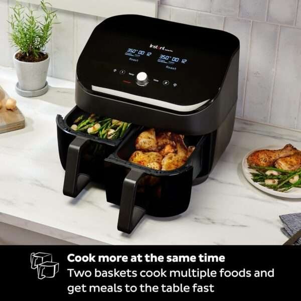 Instant Pot Vortex Plus XL 8QT ClearCook Air Fryer-8-in-1 Functions that Crisps, Broils, Roasts, Dehydrates, Bakes, Reheats - Image 3