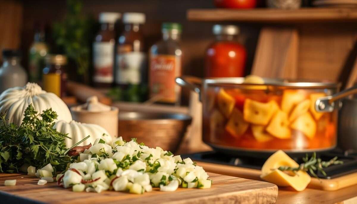 Rustic Tuscan Chicken Tortellini Soup