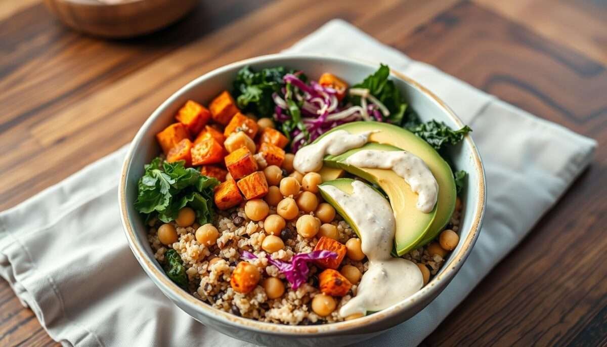 Vegan Buddha Bowl with Tahini Dressing