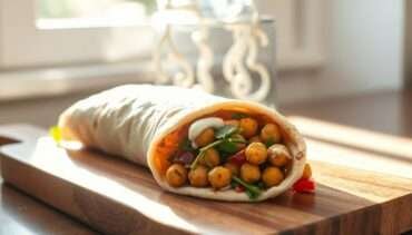 Vegan Chickpea Shawarma Wraps (With Garlic Sauce)