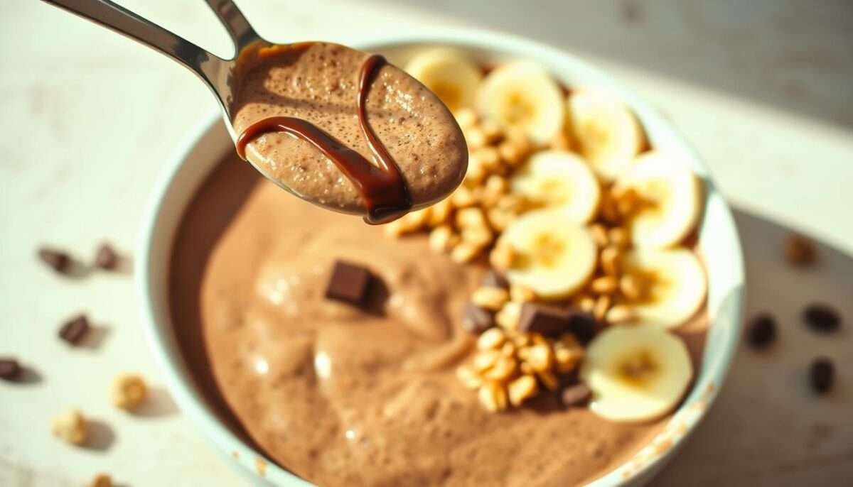 Vegan Peanut Butter Chocolate Smoothie Bowl