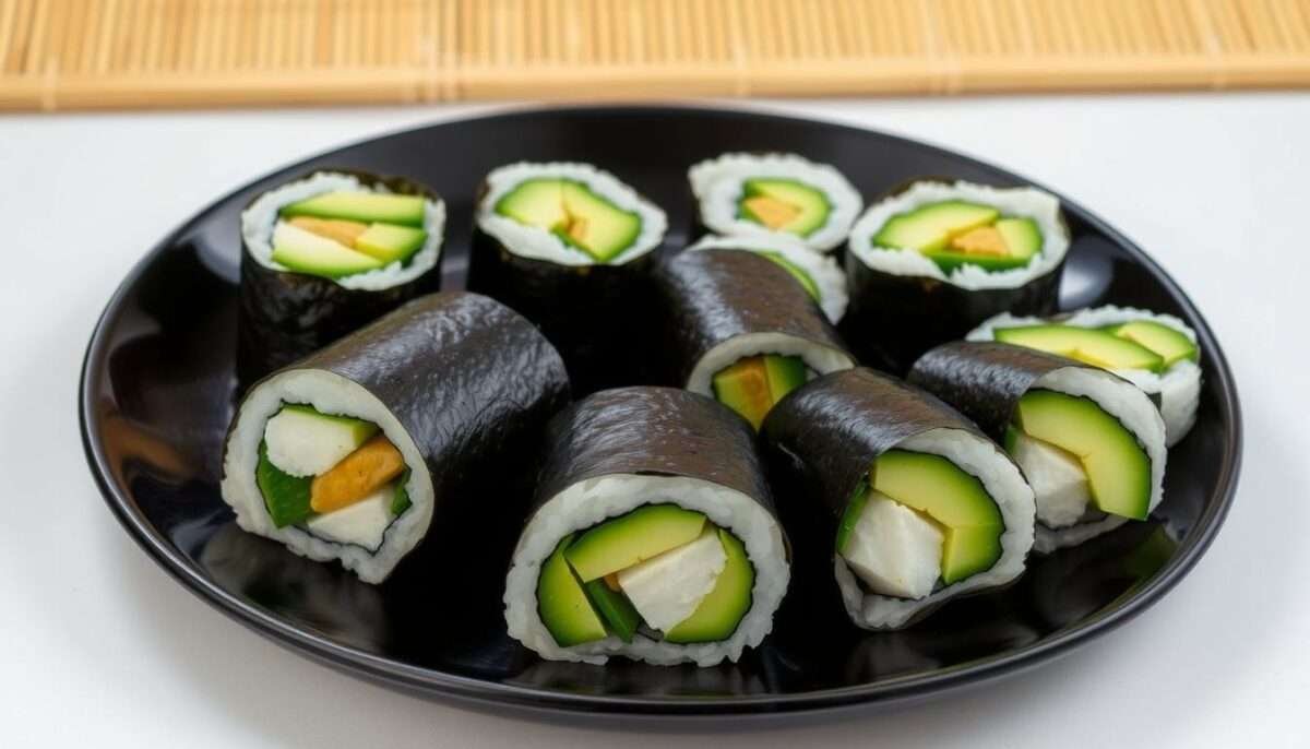 Vegan Sushi Rolls (Avocado & Cucumber)