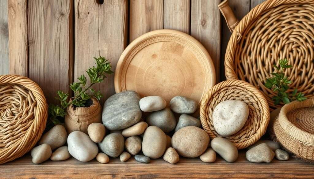 natural materials for authentic feel