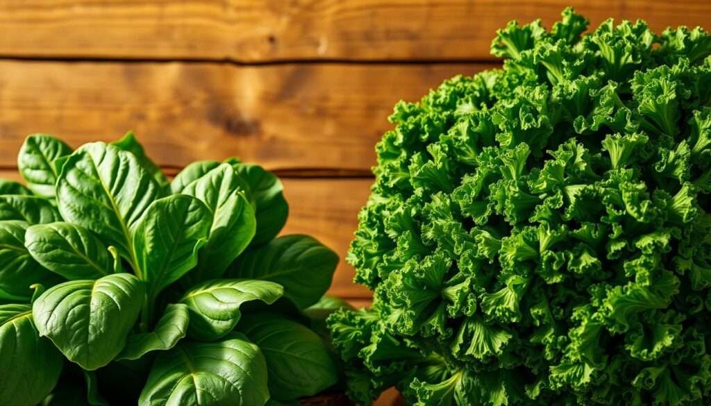 spinach vs kale