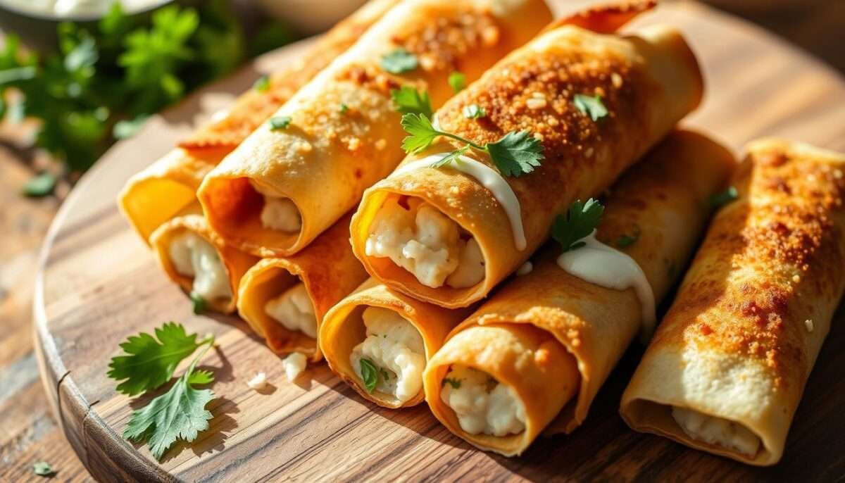 Air-Fryer Taquitos with Cauliflower