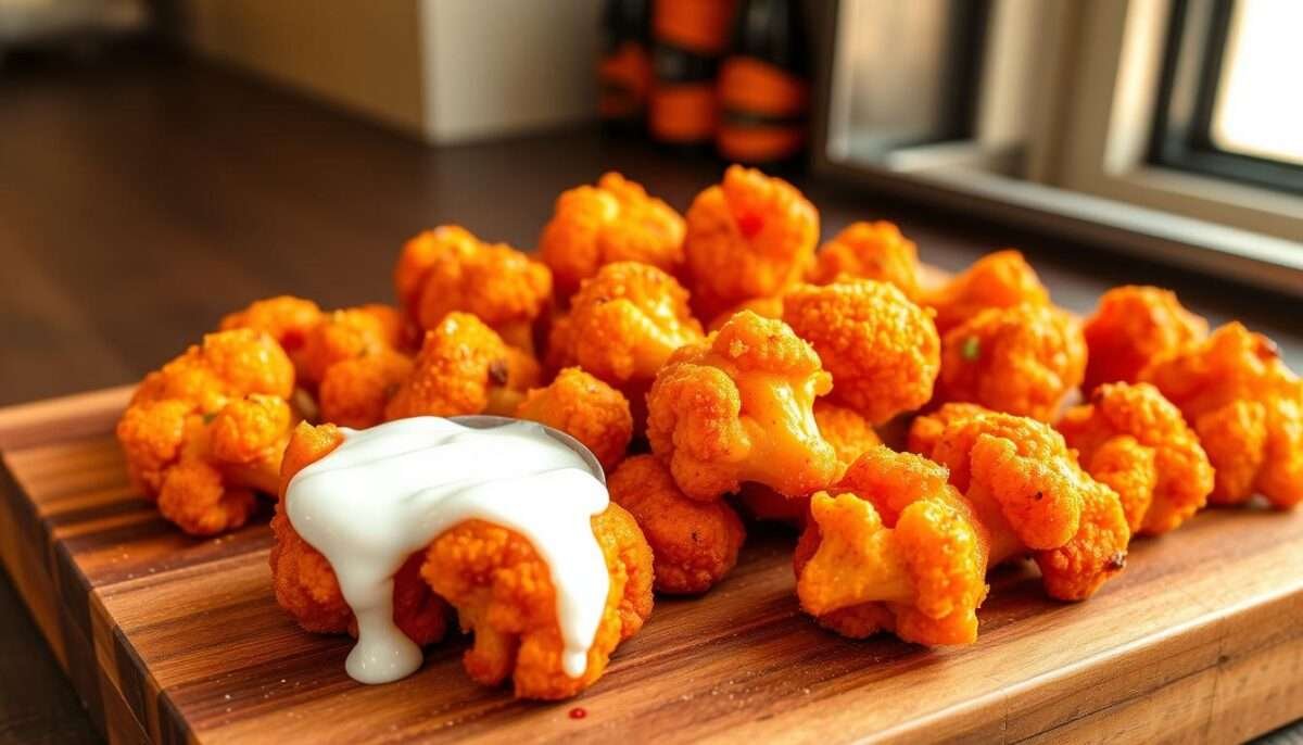 Crispy Buffalo Cauliflower Bites