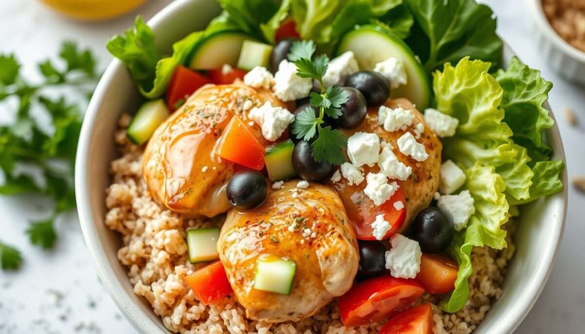Easy Healthy Greek Chicken Bowls