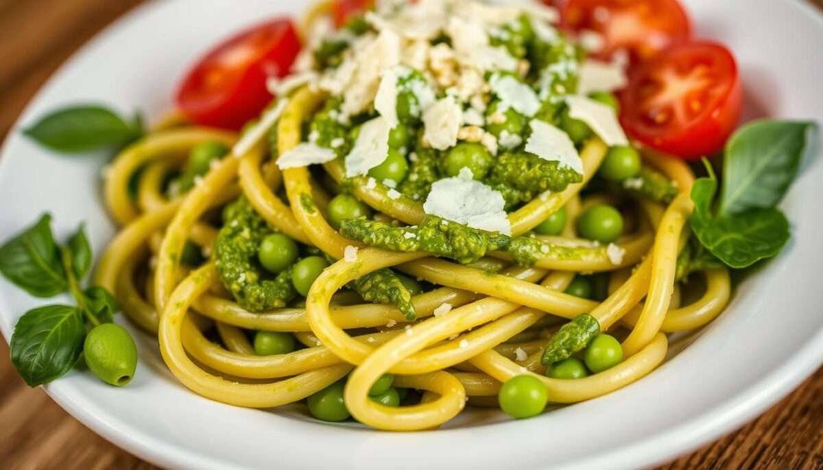Edamame Pesto Pasta