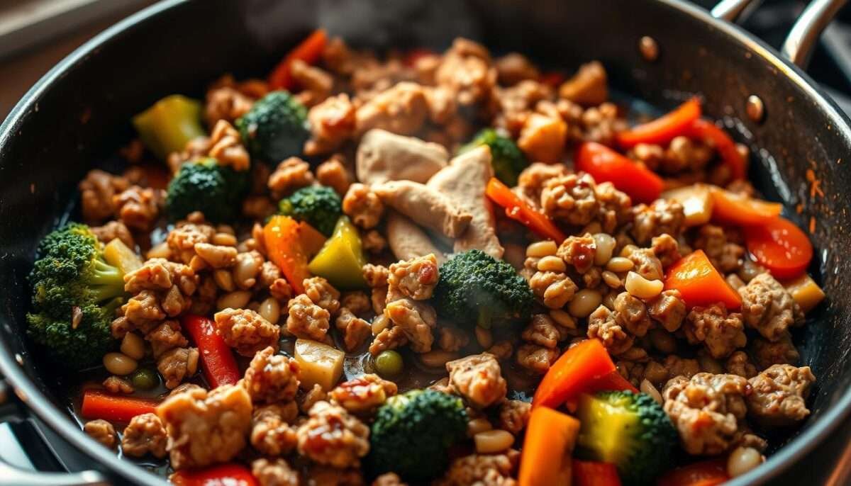 Ground Turkey Teriyaki Stir Fry