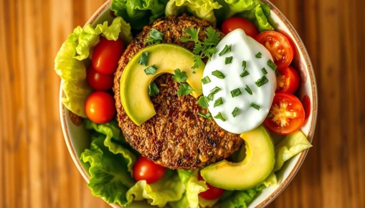 Healthy Loaded Burger Bowl