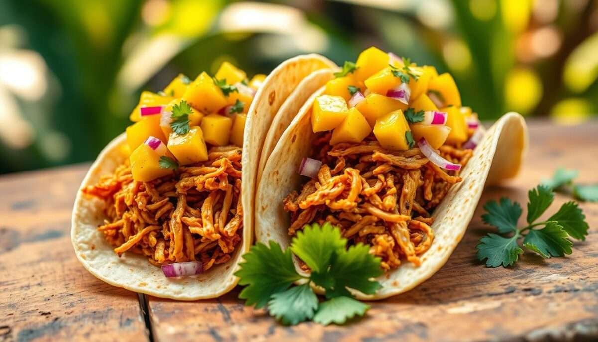 Jackfruit Tacos with Mango Salsa