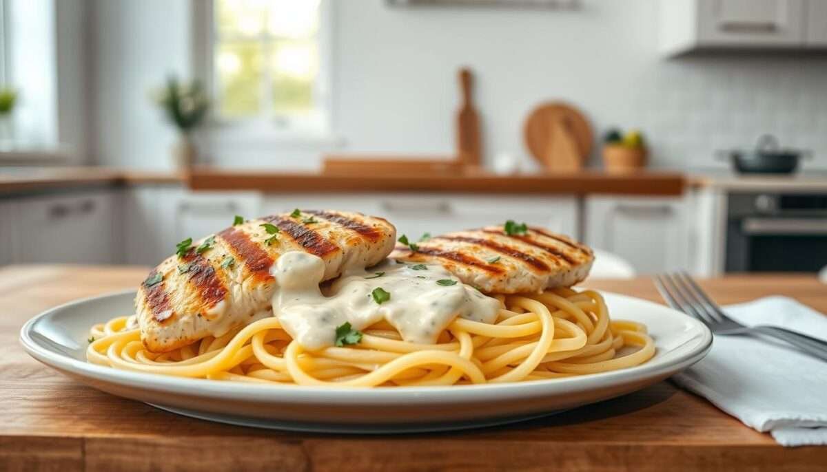 Low Calorie Chicken Alfredo