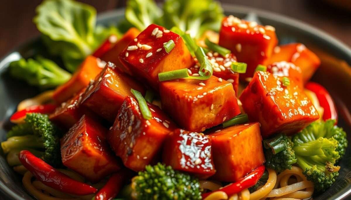 Spicy Char Siu Tofu