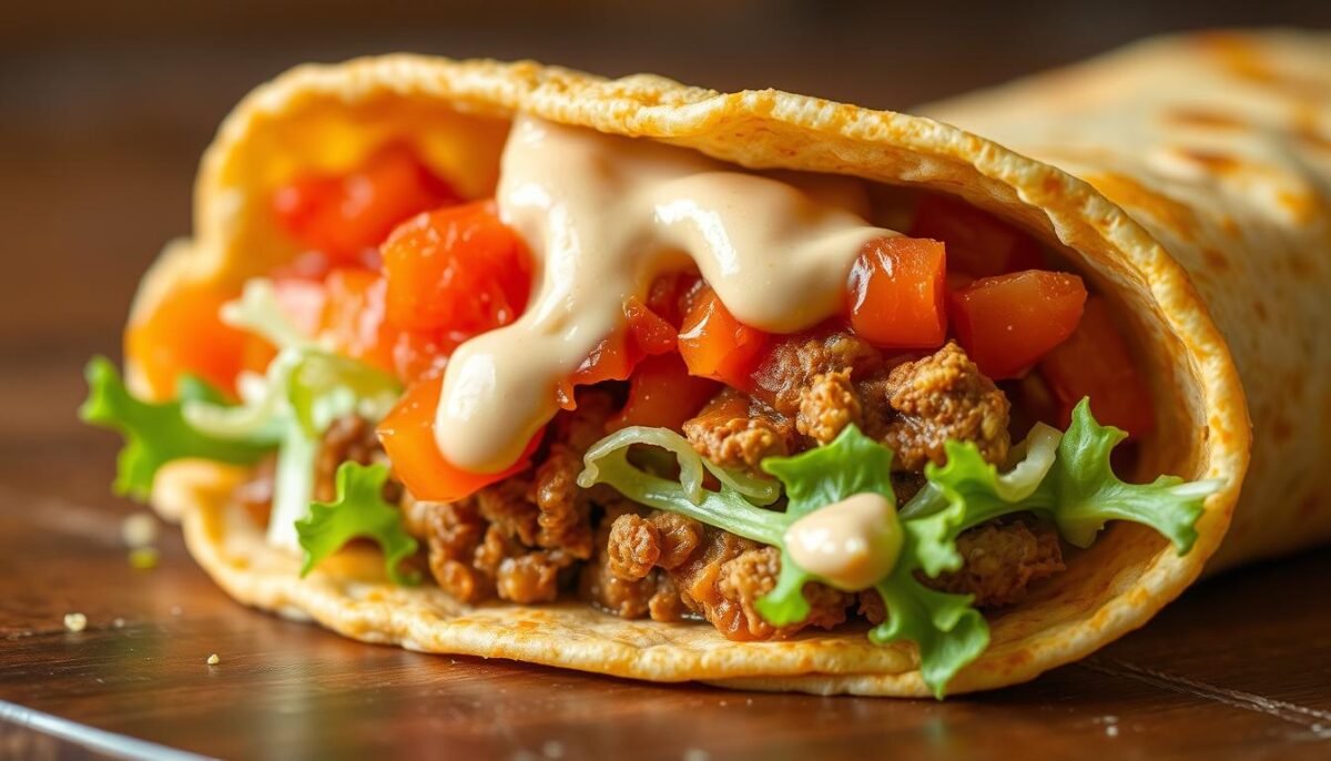 Vegan Crunchwrap Supreme with Cashew Queso