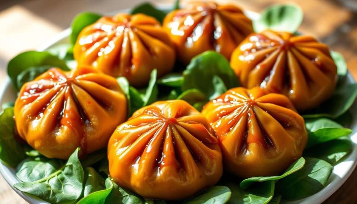 Vegan Sticky Sweet Potato Dumplings