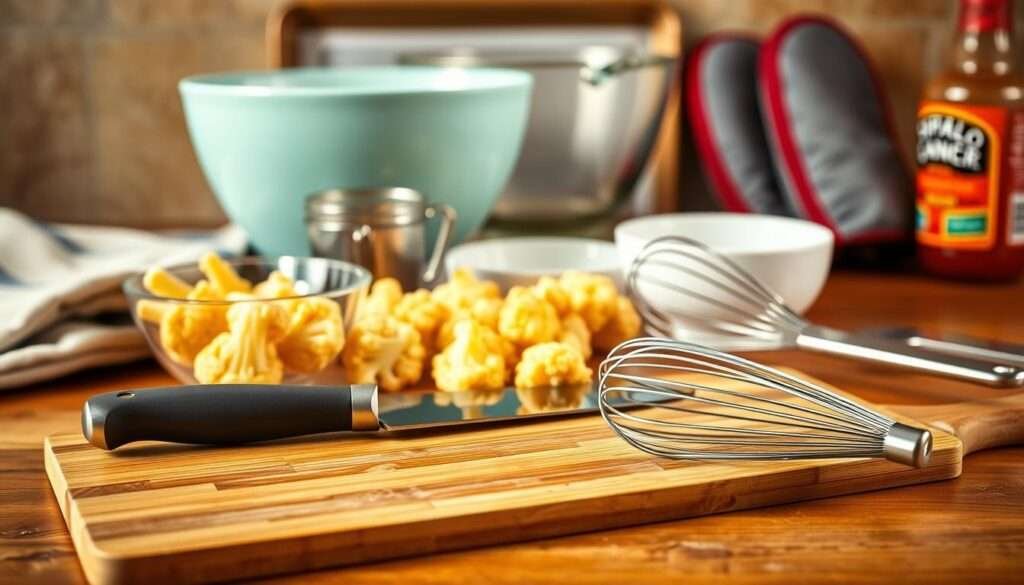 cooking tools for buffalo cauliflower bites