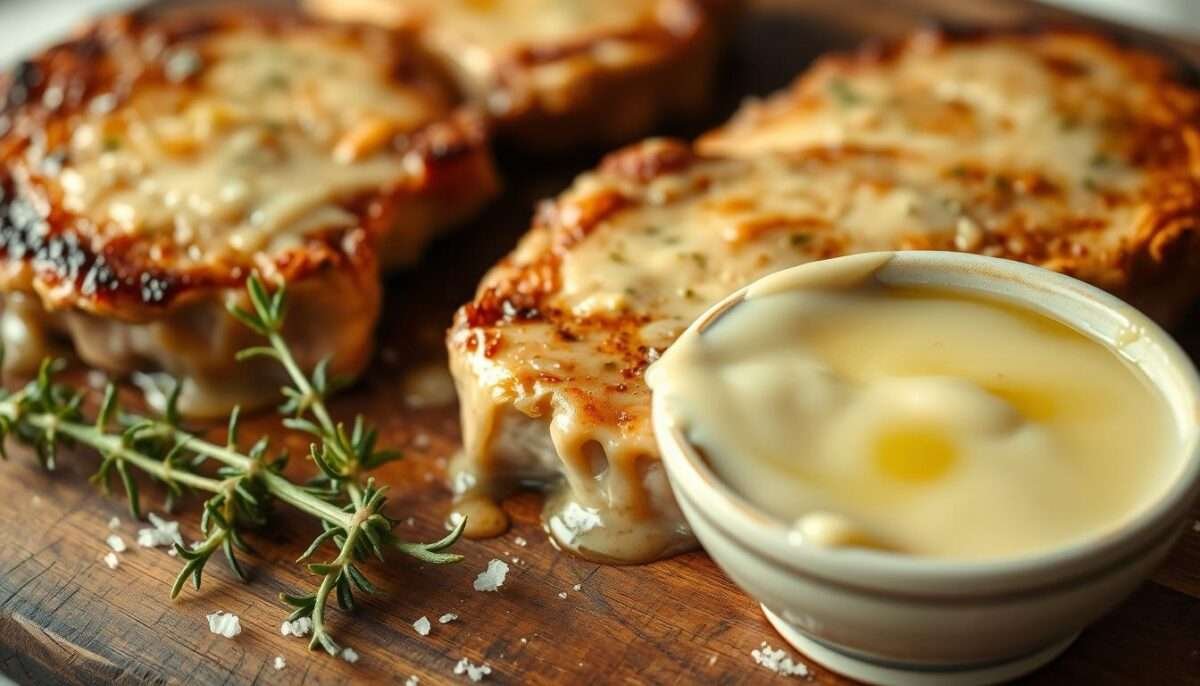 Creamy Garlic Butter Pork Chops Keto