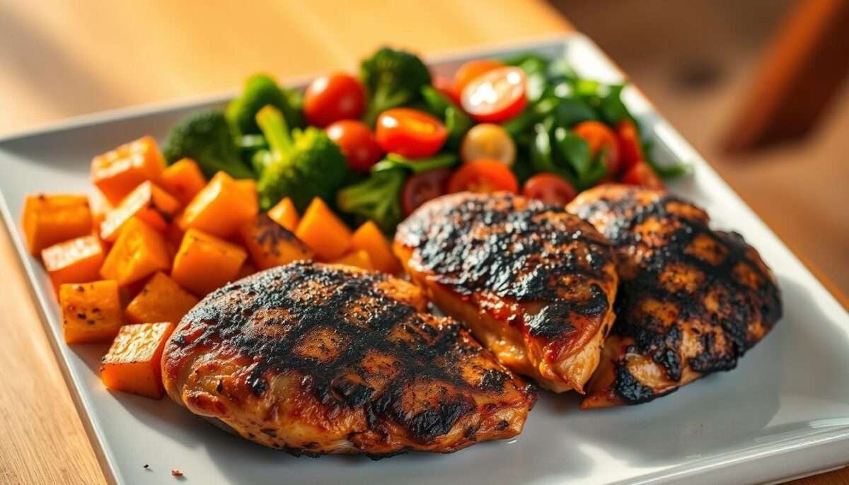 Healthy Blackened Chicken and Sweet Potato Meal Prep Bowls