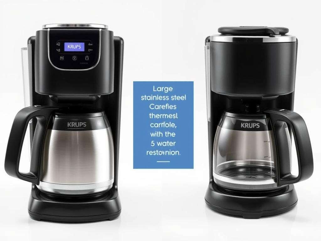 KRUPS Simply Brew 14 Cup Programmable Coffee Maker with thermal carafe KRUPS Simply Brew 14 Cup Programmable Coffee Maker with thermal carafe