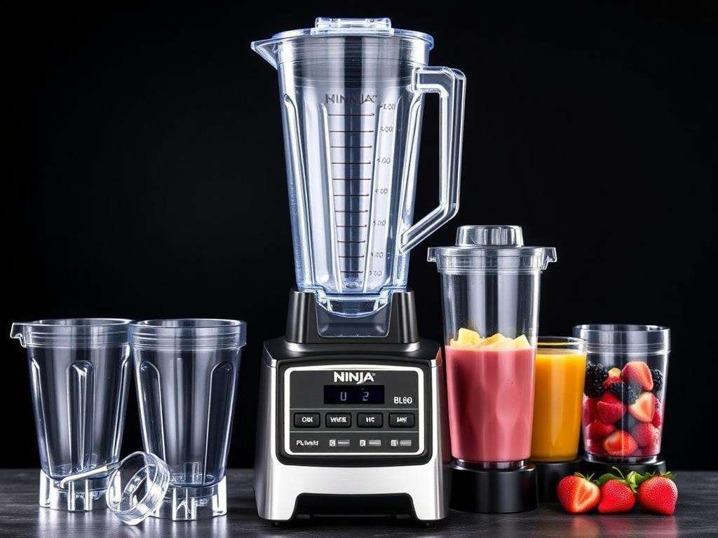 Ninja BL660 blender for smoothies with single-serve cups Ninja BL660 blender for smoothies with single-serve cups