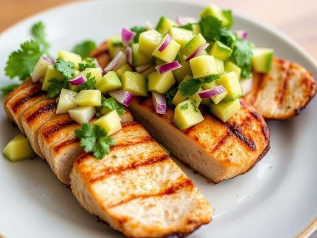 Cilantro Lime Chicken with Avocado Salsa