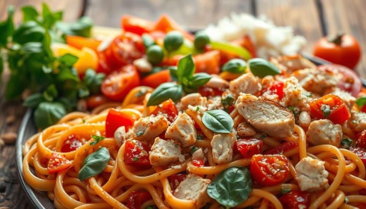 High Protein Italian Pasta Salad - My Protein Pantry