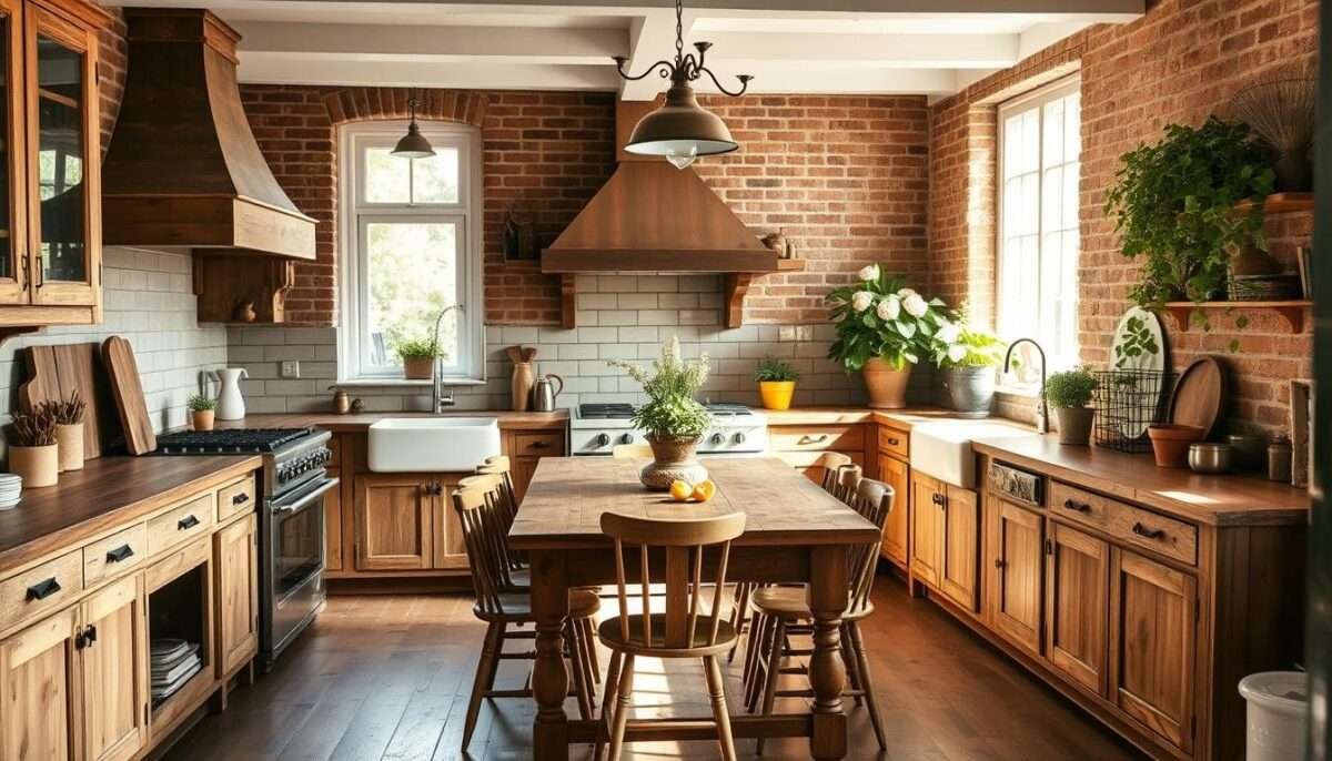 Rustic kitchen design in a country apartment| Kitchen remodel inspiration