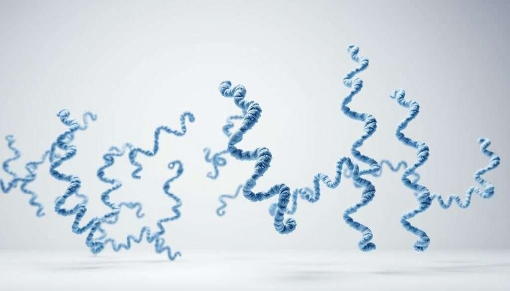 a detailed 3D rendering of a group of protein molecules, including alpha helices, beta sheets, and tertiary structures, in a clean, modern style with soft lighting from the top left, showcasing the complex and dynamic nature of protein structures that are vital for various biological processes, set against a minimalist, light-colored background that emphasizes the subject