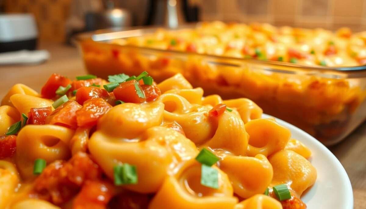 Best Cheesy Rotel Pasta Bake