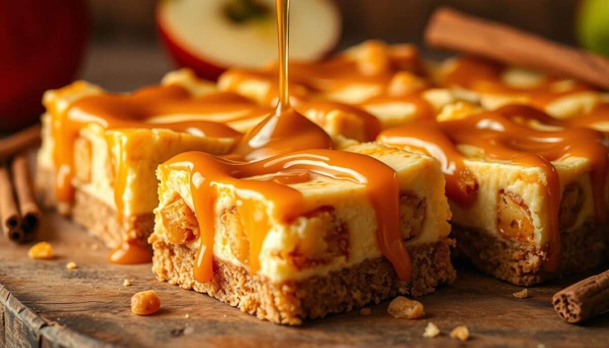 Caramel Apple Cheesecake Bars Recipe