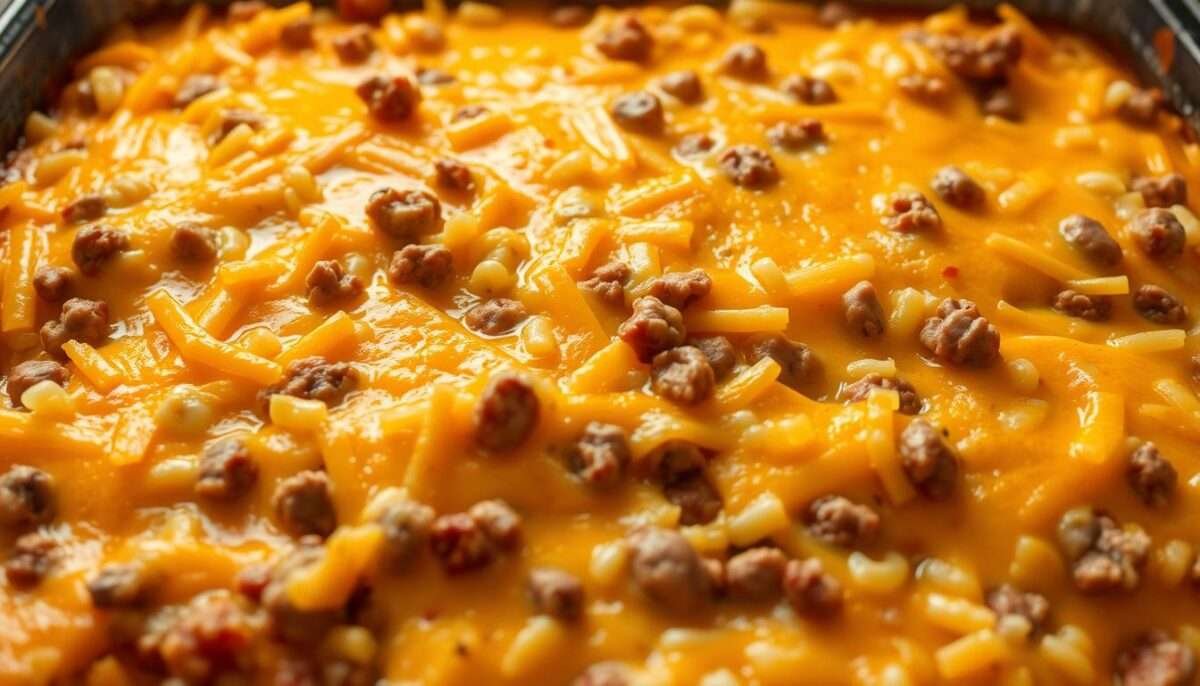 Cheesy Hamburger Rice Casserole