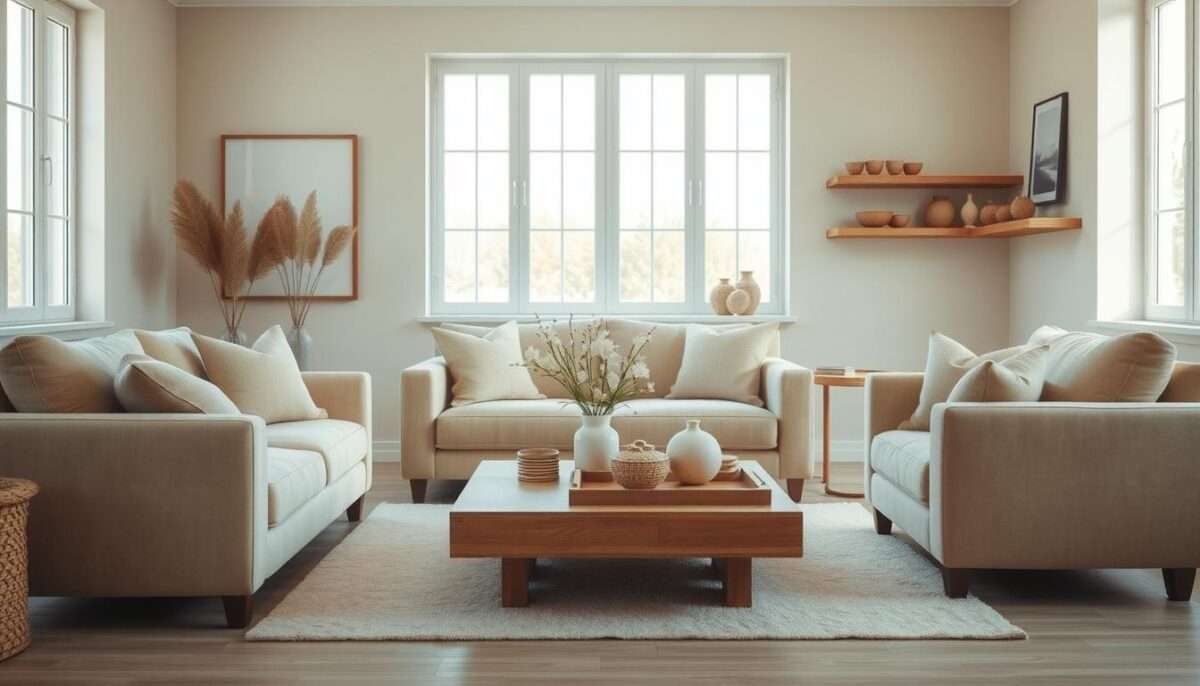 How to Use a Neutral Color Palette to Create a Calming Living Room