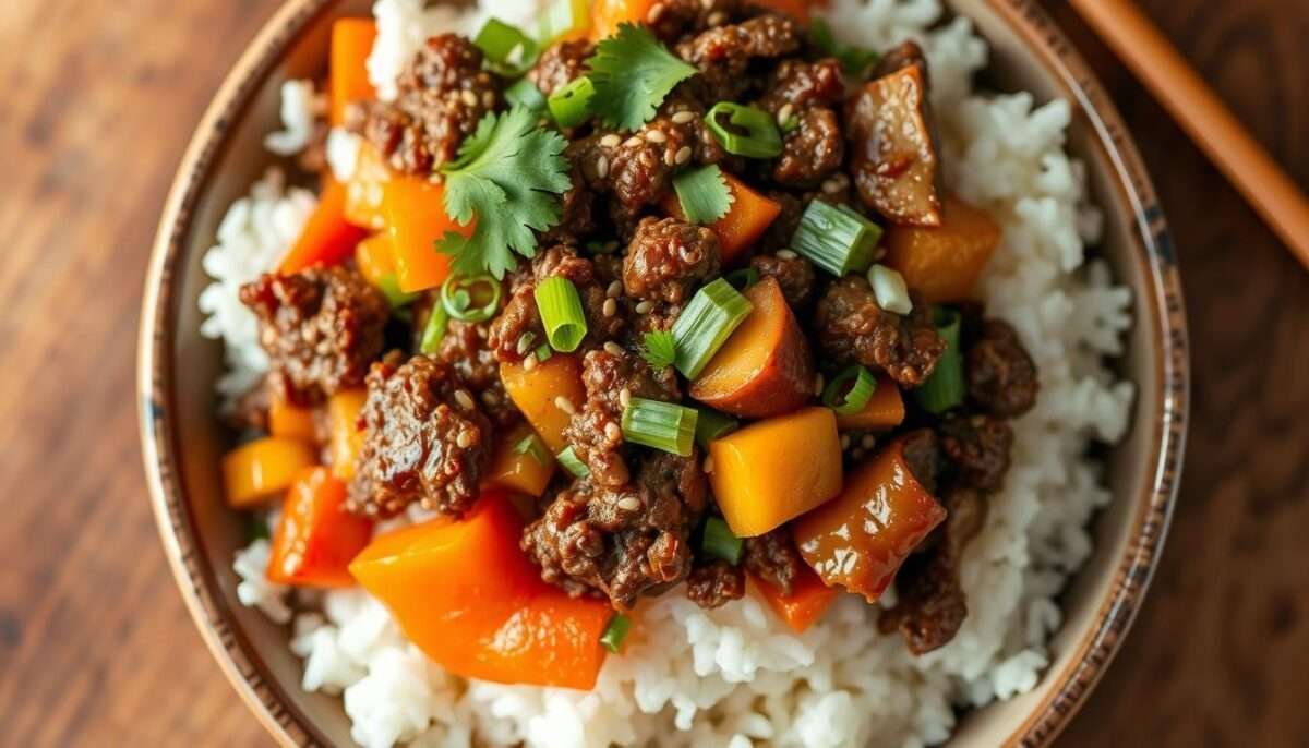Korean Ground Beef Bowl