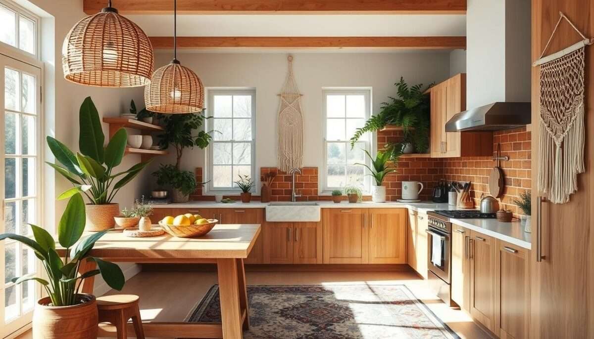 boho kitchen ideas, modern boho kitchen