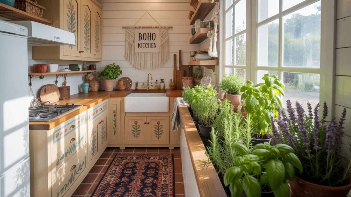 Boho Decor Ideas to Transform Your Small Kitchen with Big Style