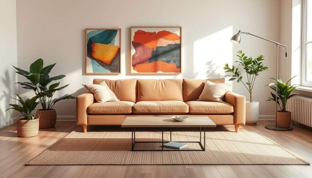 color and textures living room