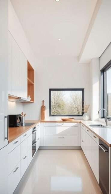 creating a minimalist kitchen that maximizes space efficiently