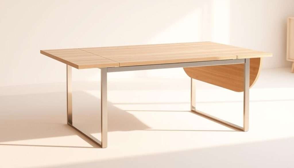 drop-leaf dining table