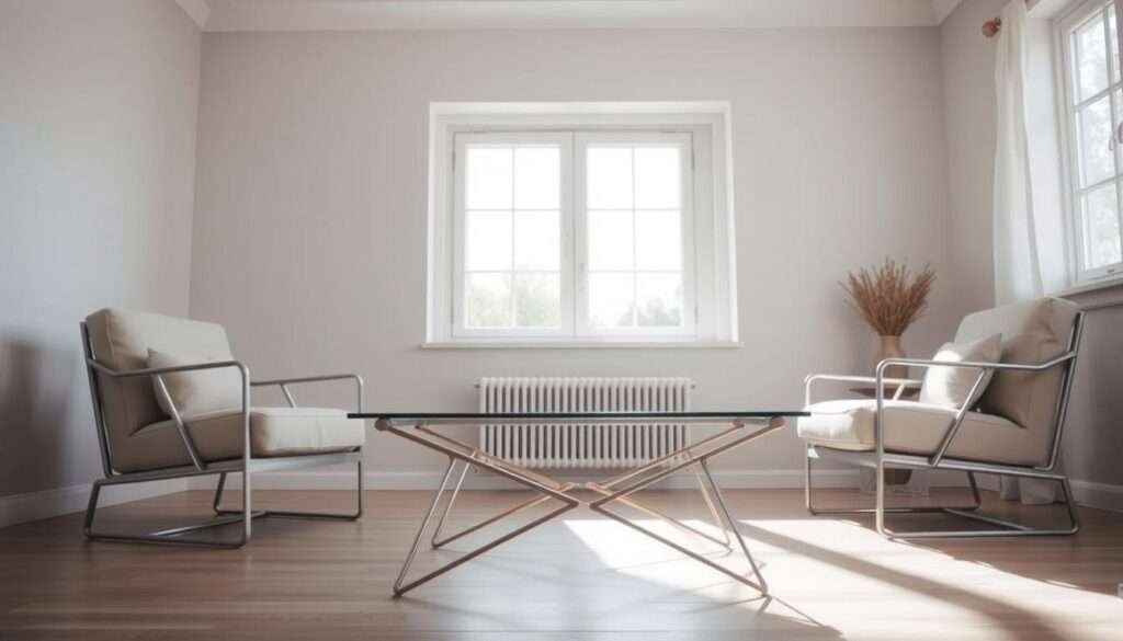 glass tops and open-frame pieces