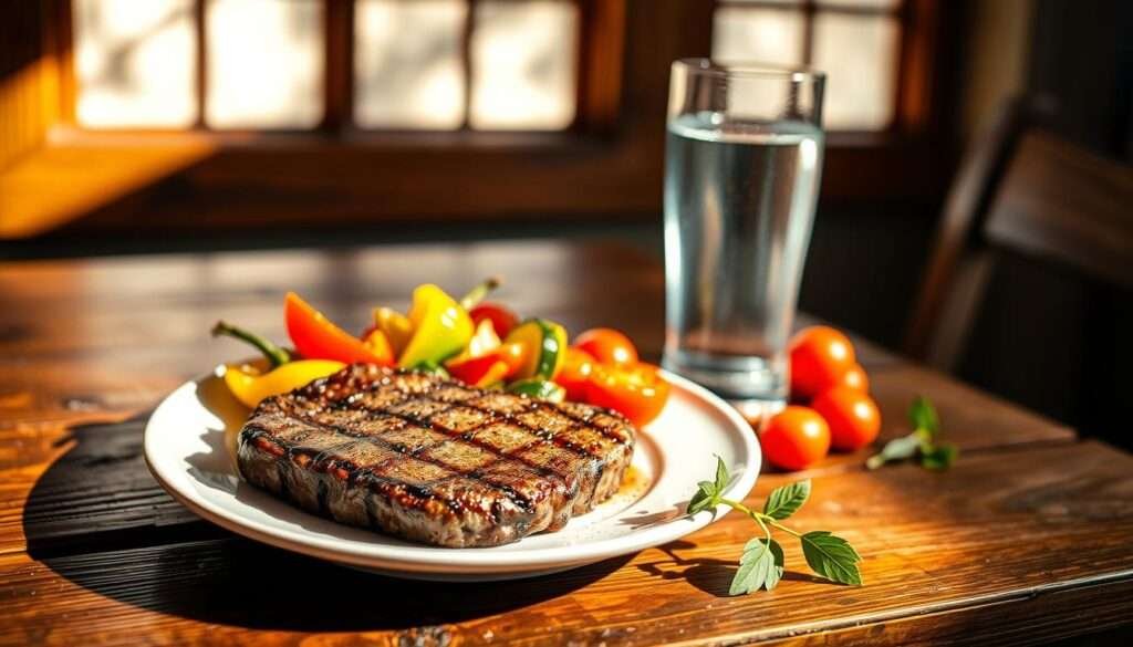 high-protein meal