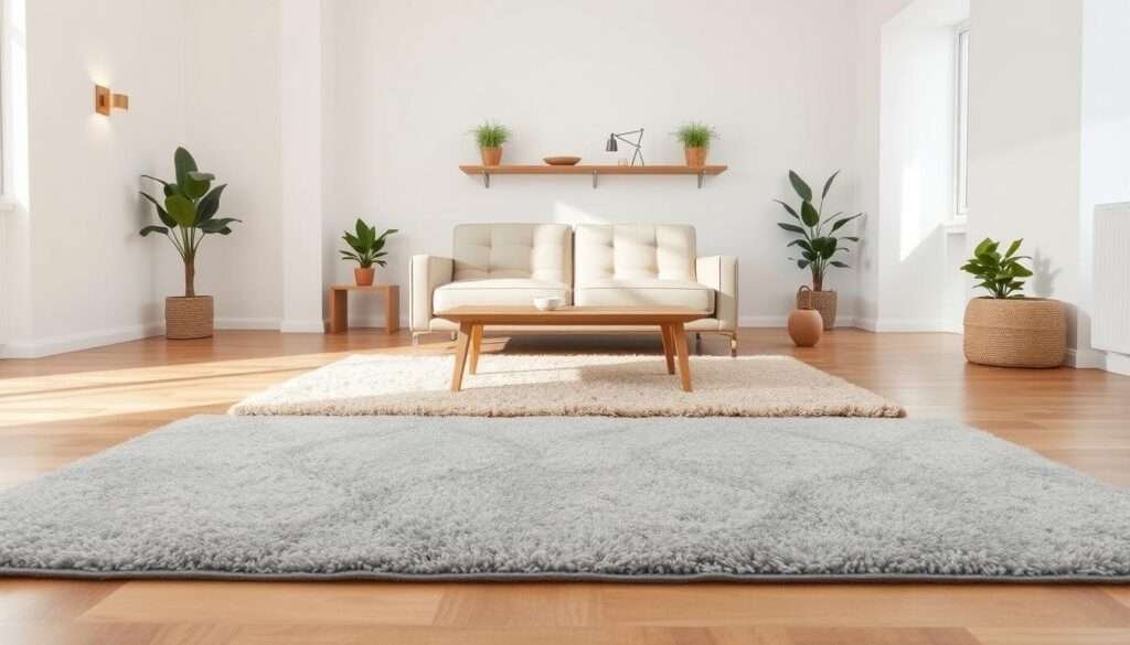 layering rugs living room