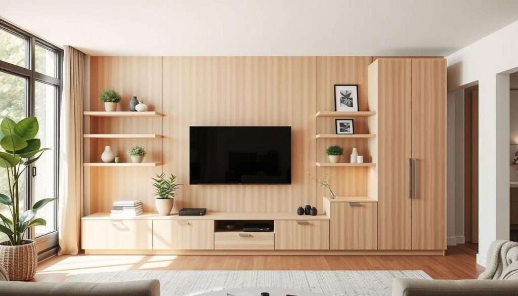 living room media wall