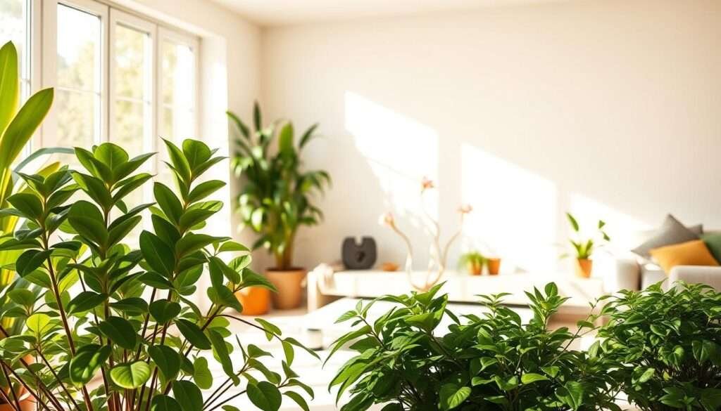 living room plants