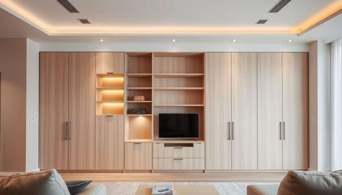 Curated visual reference: Gallery Detail: Minimalist Living Room Storage Solutions That Look Stylish