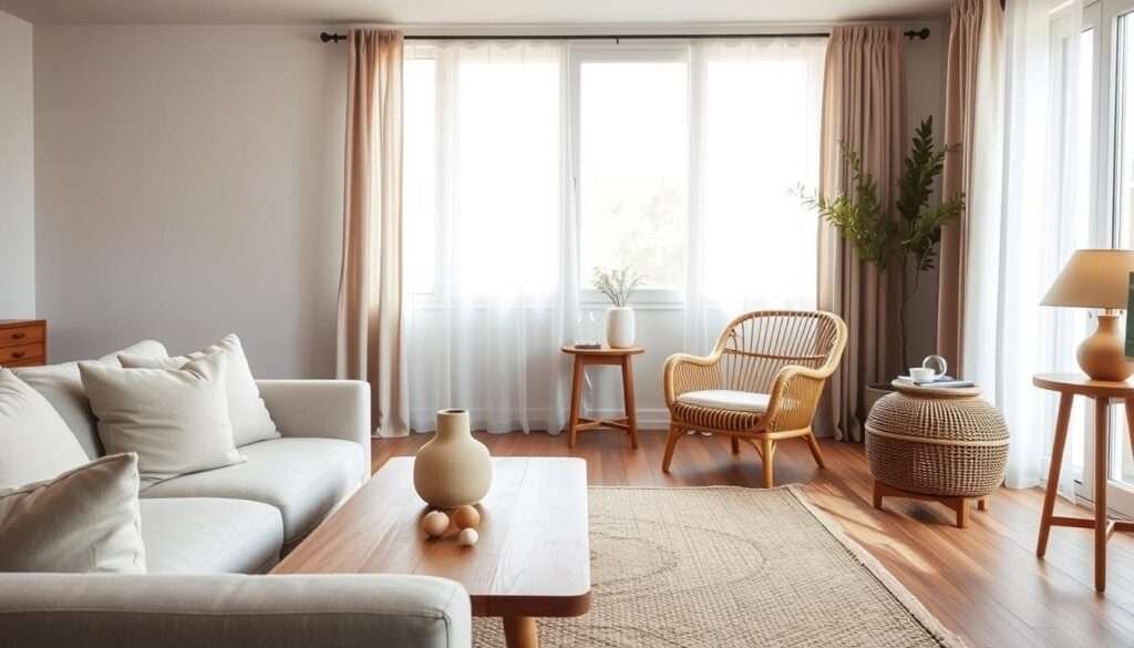 mixing materials living room